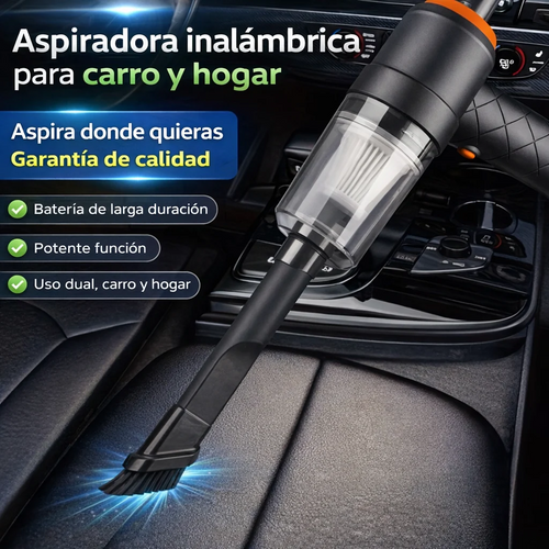 Olvídate del polvo en lugares difíciles – Limpia todo con esta aspiradora portátil 3 en 1
