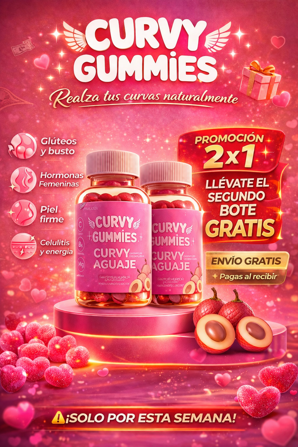 Curvy Gummies 🍑 GLUTEOS MAS GRANDES