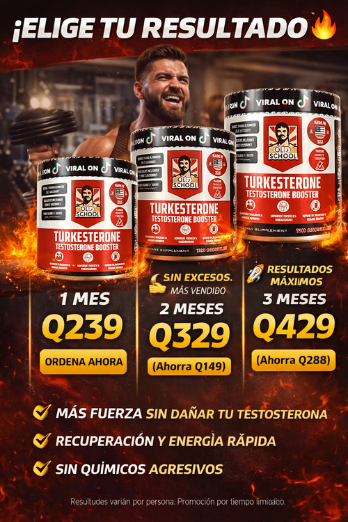 Turkesterone® — Más Vitalidad y Disposición Cada Día (Últimas unidades)