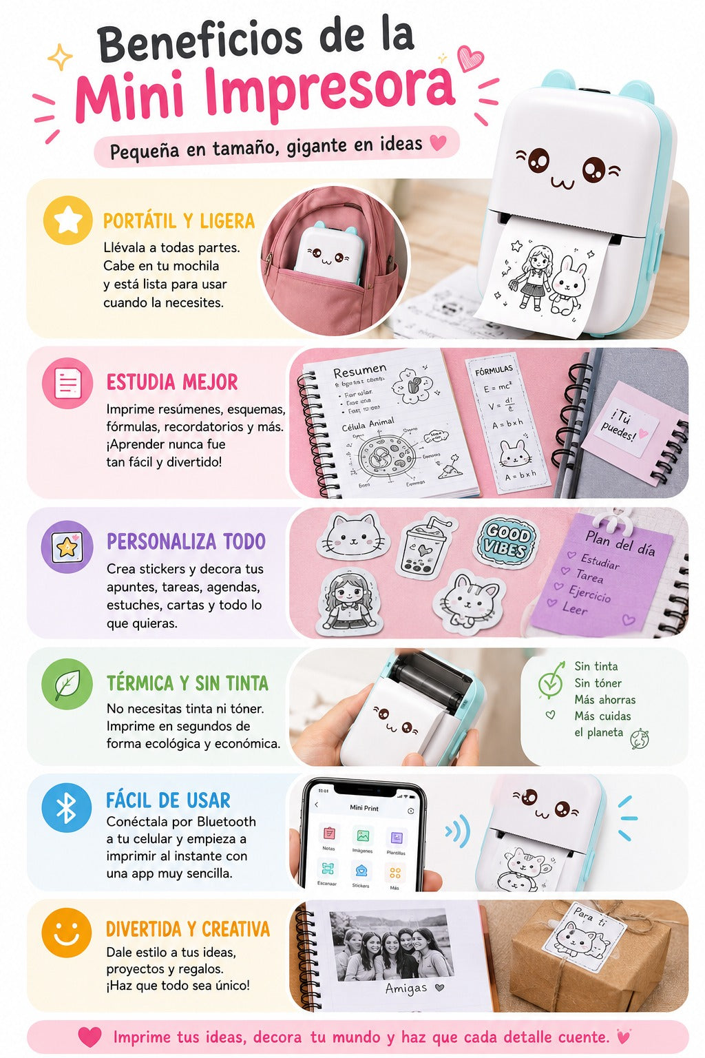 🖨️✨ Mini Impresora Bluetooth Portátil VIP ✨📱