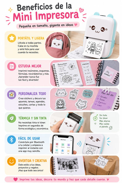 🖨️✨ Mini Impresora Bluetooth Portátil VIP ✨📱